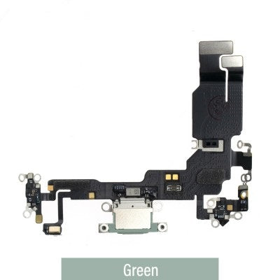Charging Port for iPhone 15 (Purple)-Green Charging Port for iPhone 15 (Purple)-Green